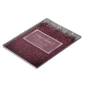 Glittery Lavender Silver Gratitude Journal Notitieboek (Linkerzijde)