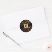 Glittery Leopard Cheetah Animal Print Wild Safari Ronde Sticker (Envelop)