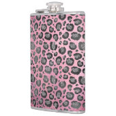 Glittery Leopard Print op Glossy Hot Pink Heupfles (Links)