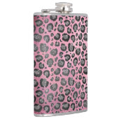 Glittery Leopard Print op Glossy Hot Pink Heupfles (Rechts)