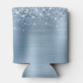 Glittery Light Blue Folie Sweet 16 Blikjeskoeler (Achterkant)