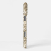 Glittery Light Gold Metallic Girly Signature iPhone Hoesje (Rechterkant)