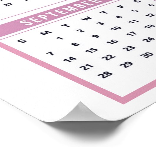  Glittery Lily 2025 Kalender Poster (Hoek)