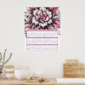  Glittery Lily 2025 Kalender Poster (Keuken)