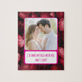 Glittery Love Deel mijn frietjes Legpuzzel