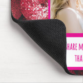 Glittery Love Deel mijn frietjes Muismat (Hoek)