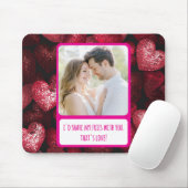 Glittery Love Deel mijn frietjes Muismat (Met muis)