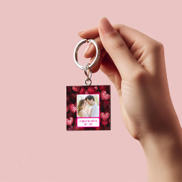 Glittery Love Deel mijn frietjes Sleutelhanger