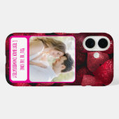 Glittery Love Ik sms onmiddellijk terug Case-Mate iPhone Case (Achterkant (horizontaal))