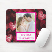 Glittery Love Ik sms onmiddellijk terug Muismat (Met muis)