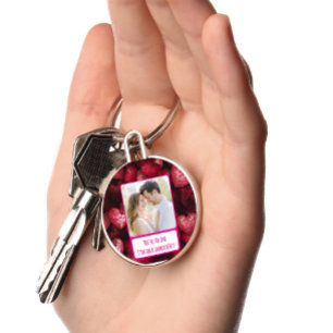 Glittery Love Ik sms onmiddellijk terug Sleutelhanger