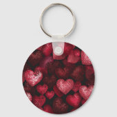 Glittery Love Ik sms onmiddellijk terug Sleutelhanger (Achterkant)