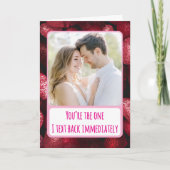 Glittery Love Ik Stuur Je Onmiddellijk Een Bericht Feestdagen Kaart (Voorkant)