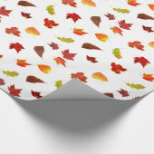 Glittery Maple Leaves Cadeaupapier (Hoek)