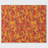 Glittery Maple Leaves Cadeaupapier (Vlak)