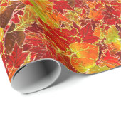 Glittery Maple Leaves Cadeaupapier (Rol Hoek)