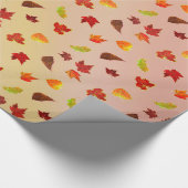 Glittery Maple Leaves Cadeaupapier (Hoek)
