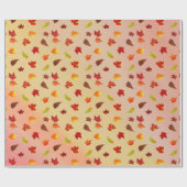 Glittery Maple Leaves Cadeaupapier (Vlak)