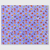 Glittery Maple Leaves Cadeaupapier (Vlak)
