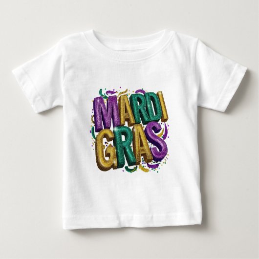 Glittery Mardi Gras Gras Women's T-Shirt, Purple G (Voorkant)
