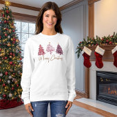 Glittery Merry Christmas Basic Sweatshirt