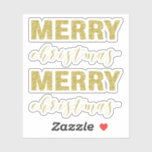 Glittery MERRY Christmas Sticker<br><div class="desc">Glittery MERRY Christmas Sticker</div>