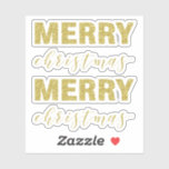 Glittery MERRY Christmas Sticker<br><div class="desc">Glittery MERRY Christmas Sticker</div>