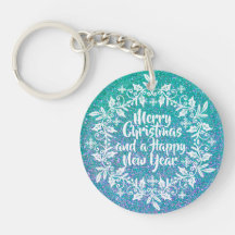 Glittery Merry kerst | SLEUTELHANGER