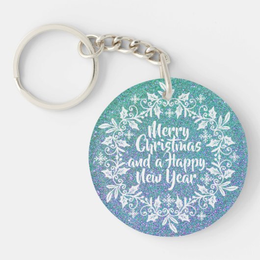 Glittery Merry kerst | SLEUTELHANGER (Voorkant)