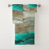 Glittery Modern Artsy Abstract Bad Handdoek (Insitu)