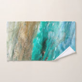 Glittery Modern Artsy Abstracte badhanddoek set Bad Handdoek (Handdoek)