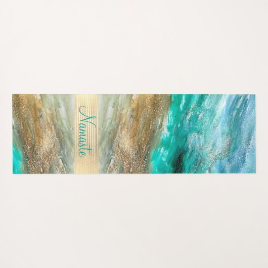 Glittery Modern Artsy Personalized Yogamat