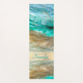 Glittery Modern Artsy Personalized Yogamat (Voorkant)
