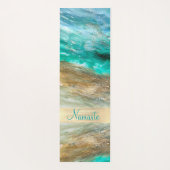 Glittery Modern Artsy Personalized Yogamat (Achterkant)