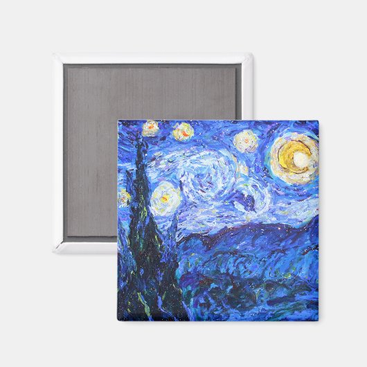 Glittery Night Magnet (Voorkant / Achterkant)