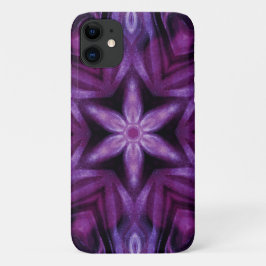 Glittery Paars Kaleidoscope Heart Gradiënt Case-Mate iPhone Case