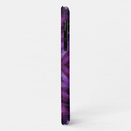Glittery Paars Kaleidoscope Heart Gradiënt Case-Mate iPhone Case (Achterkant/links)