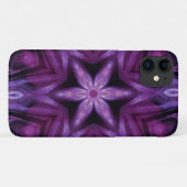 Glittery Paars Kaleidoscope Heart Gradiënt Case-Mate iPhone Case (Achterkant (horizontaal))