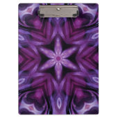 Glittery Paars Kaleidoscope Heart Gradiënt Klembord (Voorkant)