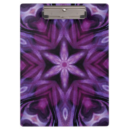 Glittery Paars Kaleidoscope Heart Gradiënt Klembord