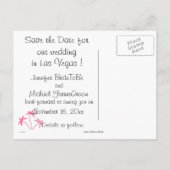 Glittery Palms Las Vegas Bewaar de datum Aankondigingskaart (Achterkant)