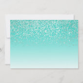 Glittery Photo Weddenschap Save the Date Card (Achterkant)