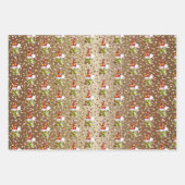 Glittery Pickleball-kerstgnomen Inpakpapier Vel (Voorkant 2)