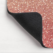 Glittery Pink Gold Melon Muismat (Hoek)