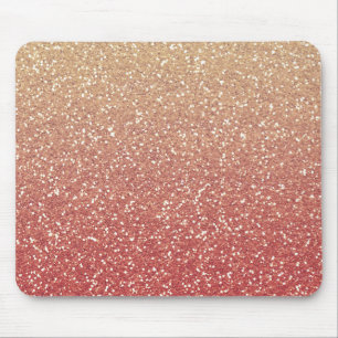 Glittery Pink Gold Melon Muismat
