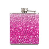 Glittery Pink Ombre Heupfles (Achterkant)