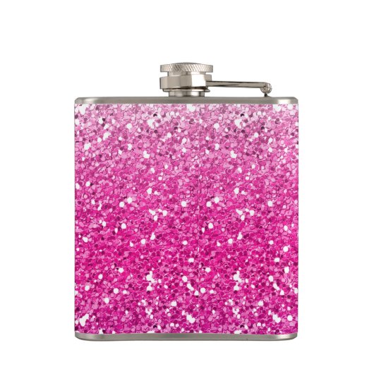 Glittery Pink Ombre Heupfles (Achterkant)