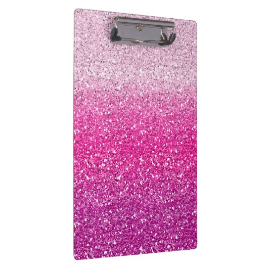 Glittery Pink Ombre Klembord (Rechts)