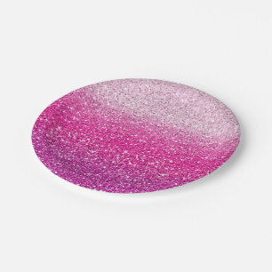 Glittery Pink Ombre Papieren Bordje