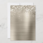 Glittery Platinum 30e verjaardag Kaart (Achterkant)